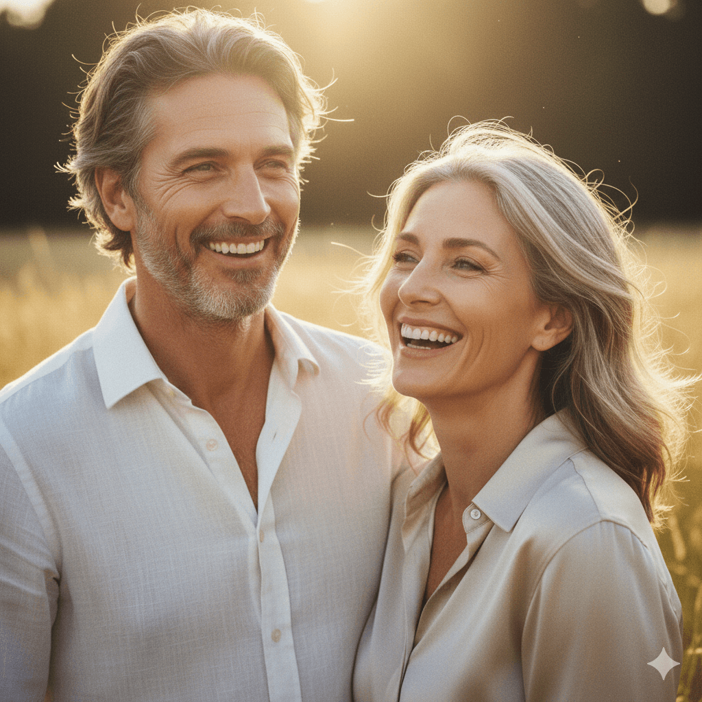 A couple sharing a moment together